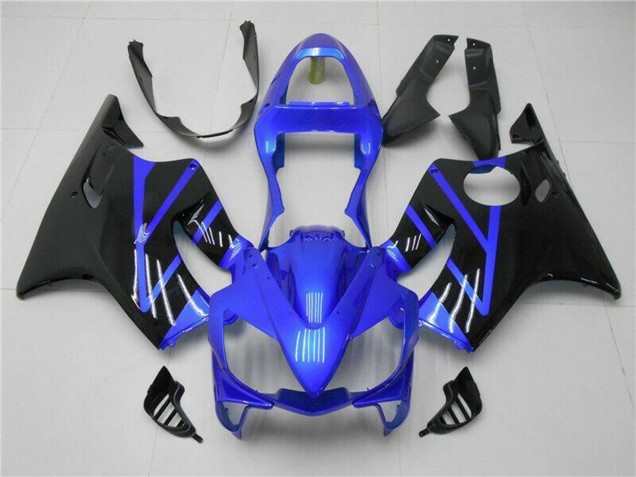Online Azul Negro Brillante Carenados Moto Honda CBR600 F4i 2001-2003