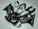 Online Negro Brillante Plata SevenStars Carenado Moto Honda CBR600 F4i 2001-2003