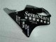 Online Negro Brillante Plata SevenStars Carenado Moto Honda CBR600 F4i 2001-2003