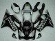 Online Negro Brillante Plata SevenStars Carenado Moto Honda CBR600 F4i 2001-2003