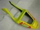 Online Amarillo Naranja Negro Brillante Rossi 46 Carenado Moto Honda CBR600 F4i 2001-2003