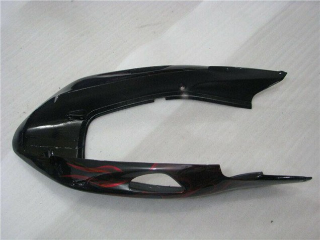 Online Negro Brillante Rojo Llama Carenado Moto ABS Honda CBR1100XX Blackbird 1996-2007