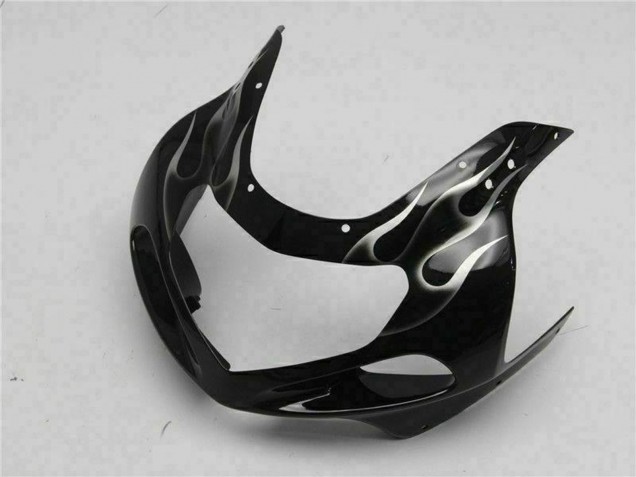 Online Negro Brillante Plata Llama Carenado Moto Suzuki GSXR 600/750 2001-2003