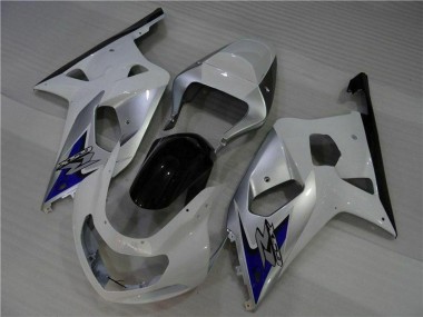 Online Blanco Plata Azul Negro Carenado Moto Suzuki GSXR 600/750 2001-2003