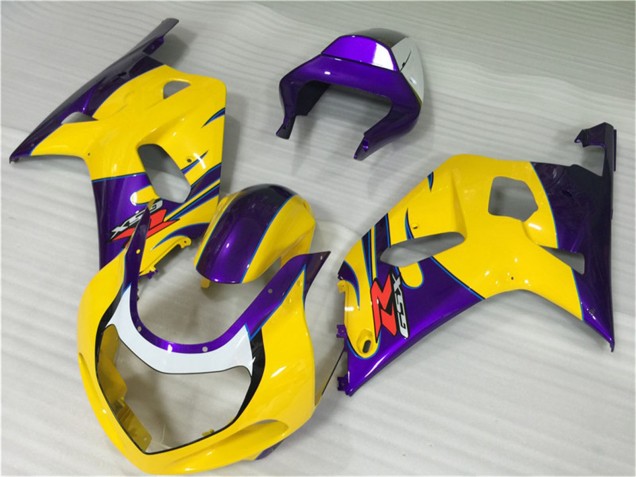 Online Amarillo Púrpura Carenado Moto Suzuki GSXR 600/750 2001-2003