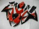 Online Rojo Negro Brillante Carenado Moto Suzuki GSXR 600/750 2006-2007