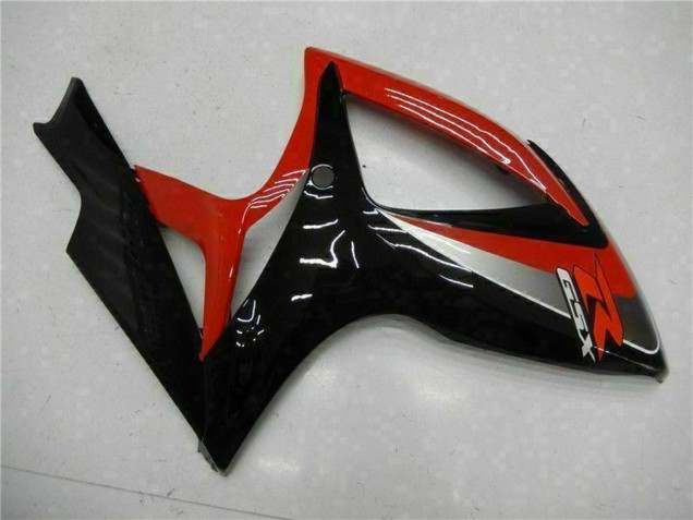 Online Rojo Negro Brillante Carenado Moto Suzuki GSXR 600/750 2006-2007