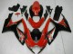 Online Rojo Negro Brillante Carenado Moto Suzuki GSXR 600/750 2006-2007