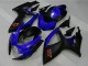 Online Azul Negro Mate Rojo Carenado Moto Suzuki GSXR 600/750 2006-2007