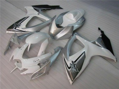 Online Blanco Plata Carenado Moto Suzuki GSXR 600/750 2006-2007