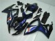 Online Negro Brillante Azul Carenado Moto Suzuki GSXR 600/750 2006-2007