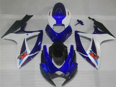 Online Blanco Azul Negro Rojo Carenado Moto Suzuki GSXR 600/750 2006-2007