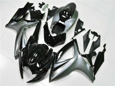 Online Plata Negro Brillante Carenado Moto Suzuki GSXR 600/750 2006-2007