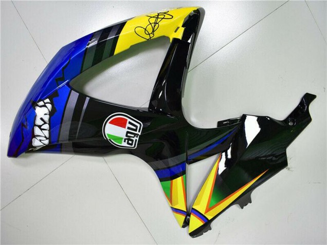 Online Azul Amarillo Tiburón Carenado Moto Suzuki GSXR 600/750 2008-2010