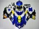 Online Azul Amarillo Tiburón Carenado Moto Suzuki GSXR 600/750 2008-2010