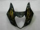 Online Negro Brillante Oro Llama Carenado Moto Suzuki GSXR 1000 2003-2004