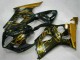 Online Negro Brillante Oro Llama Carenado Moto Suzuki GSXR 1000 2003-2004