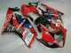 Online Rojo Negro Azul Yoshimura Carenado Moto Suzuki GSXR 1000 2003-2004