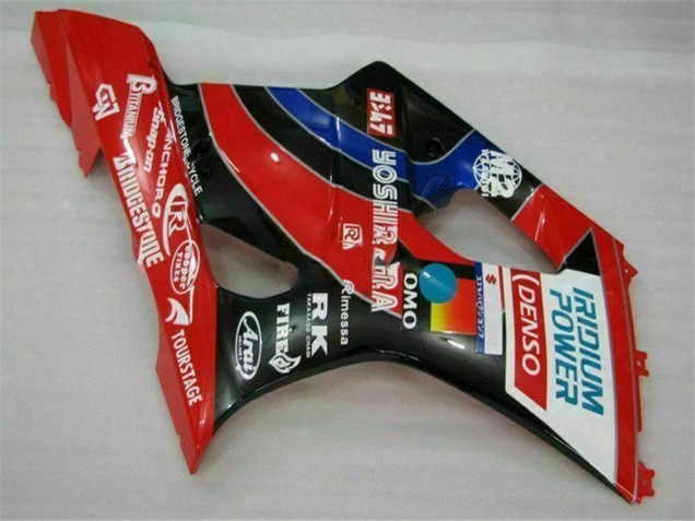 Online Rojo Negro Azul Yoshimura Carenado Moto Suzuki GSXR 1000 2003-2004