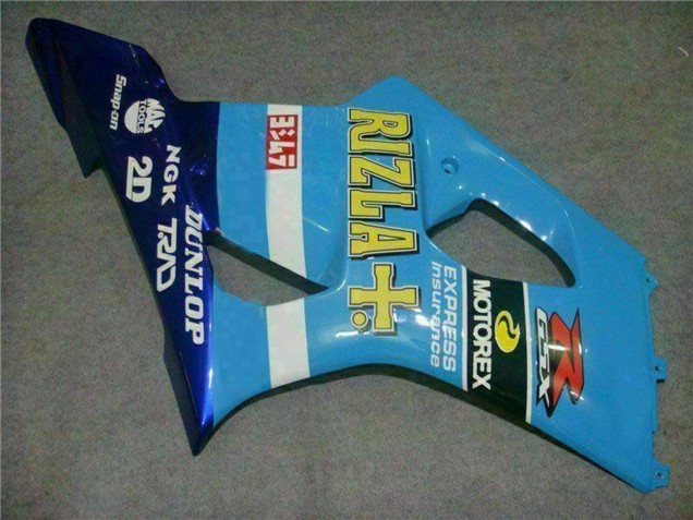 Online Azul Blanco Amarillo Rizla Carenado Moto Suzuki GSXR 1000 2003-2004