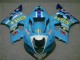 Online Azul Blanco Amarillo Rizla Carenado Moto Suzuki GSXR 1000 2003-2004