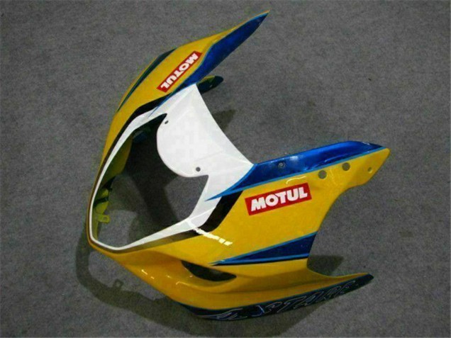 Online Amarillo Azul Blanco Rojo Corona Motul Carenado Moto Suzuki GSXR 1000 2003-2004