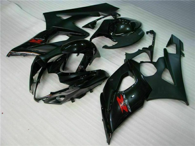 Online Negro Brillante Negro Mate Rojo Carenados Moto Suzuki GSXR 1000 2005-2006