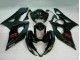 Online Negro Brillante Negro Mate Rojo Carenados Moto Suzuki GSXR 1000 2005-2006