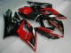 Online Rojo Negro Brillante Negro Mate Carenado Moto Suzuki GSXR 1000 2005-2006