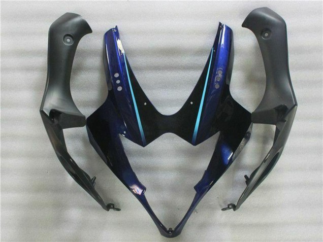 Online Blanco Azul Negro Brillante Kits Carenados Moto Suzuki GSXR 1000 2005-2006