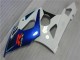 Online Blanco Azul Negro Brillante Kits Carenados Moto Suzuki GSXR 1000 2005-2006