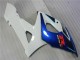 Online Blanco Azul Negro Brillante Kits Carenados Moto Suzuki GSXR 1000 2005-2006