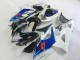 Online Blanco Azul Negro Brillante Kits Carenados Moto Suzuki GSXR 1000 2005-2006