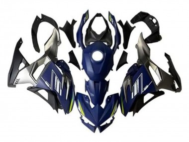 Online Azul Blanco Amarillo Plata Negro Carenado Moto Kawasaki Ninja 500 EX500R 2024-2025