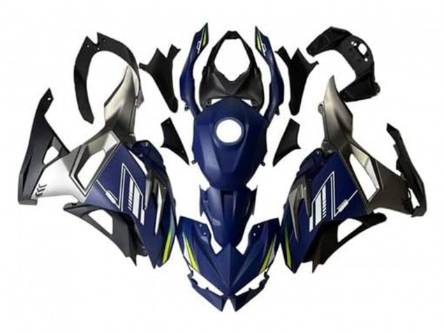 Online Azul Blanco Amarillo Plata Negro Carenado Moto Kawasaki Ninja 500 EX500R 2024-2025
