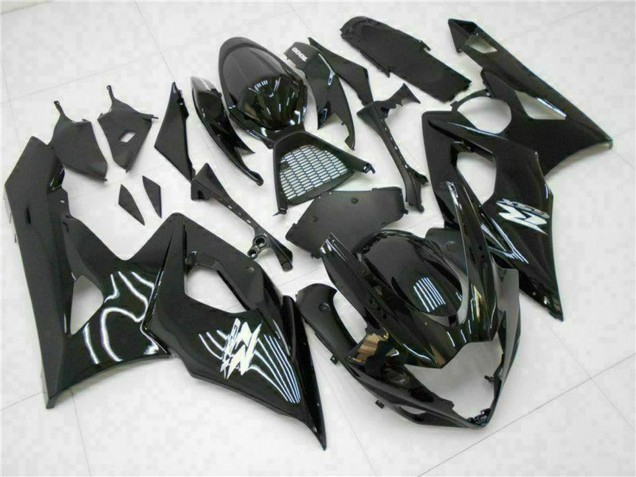 Online Negro Brillante Carenados Moto Suzuki GSXR 1000 2005-2006