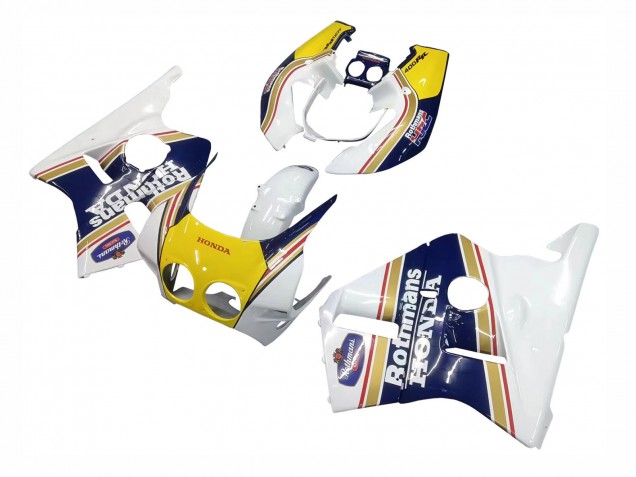 Online Blanco Amarillo Azul Rothmans Carenado Moto Honda CBR400RR NC23 1987-1989