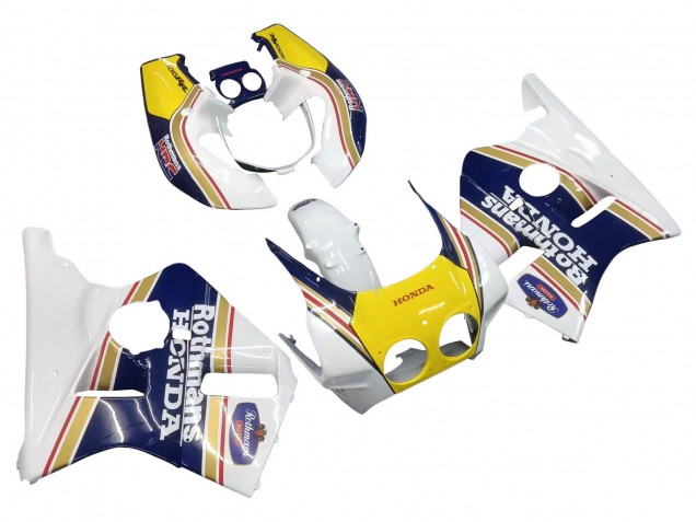 Online Blanco Amarillo Azul Rothmans Carenado Moto Honda CBR400RR NC23 1987-1989