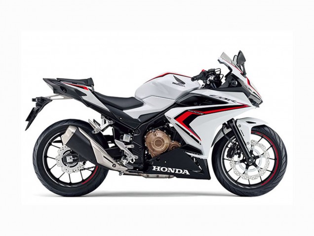 Online Blanco Rojo Negro Brillante Carenado Moto Honda CBR400R 2022