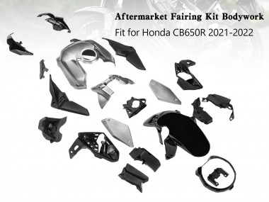 Online Plata Negro Carenado Moto Honda CB650R 2019-2022