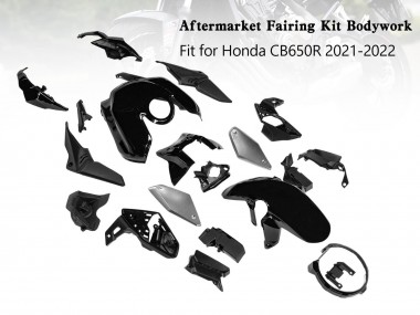 Online Negro Brillante Carenado Moto Honda CB650R 2019-2022
