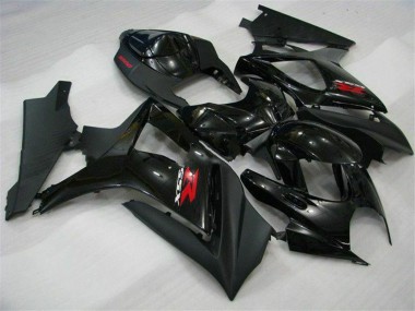 Online Negro Brillante Negro Mate Rojo Carenado Moto Suzuki GSXR 1000 2007-2008