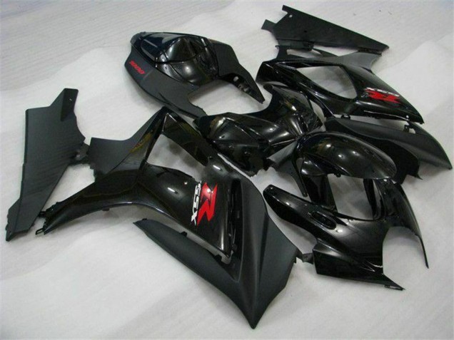 Online Negro Brillante Negro Mate Rojo Carenado Moto Suzuki GSXR 1000 2007-2008