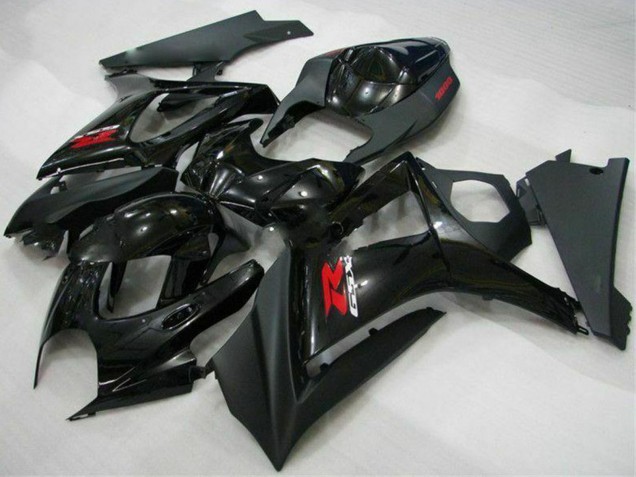 Online Negro Brillante Negro Mate Rojo Carenado Moto Suzuki GSXR 1000 2007-2008