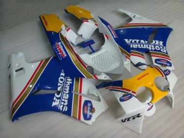 Online Blanco Azul Amarillo Rothmans Carenado Moto Honda VFR400R NC30 1988-1992