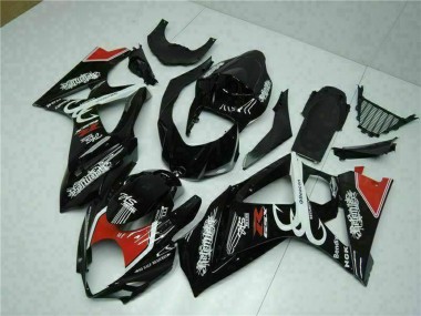 Online Negro Brillante Rojo Blanco Carenado Moto Suzuki GSXR 1000 2007-2008