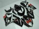 Online Negro Brillante Rojo Blanco Carenado Moto Suzuki GSXR 1000 2007-2008