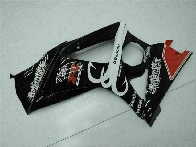 Online Negro Brillante Rojo Blanco Carenado Moto Suzuki GSXR 1000 2007-2008