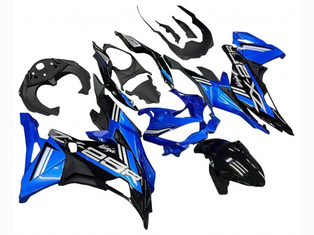 Online Azul Blanco Negro Mate Carenado Moto Kawasaki ZX25R ZX-25R 2019-2025