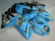 Online Azul Oro Negro Rizla Kits Carenados Moto Suzuki GSXR 1000 2007-2008
